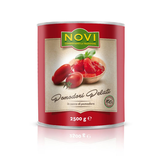 Novi - Pomodori pelati in latta 2,5kg per 6 pezzi