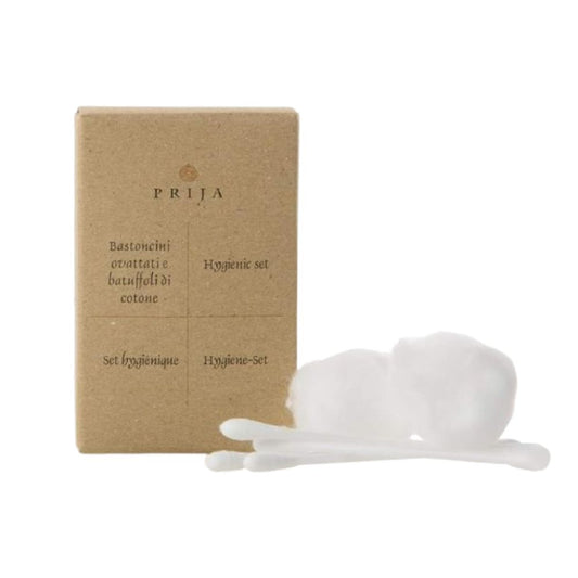 Prija - Set Cotton Fioc (4 pz) + Batuffoli (3 pz) - Confezione da 100