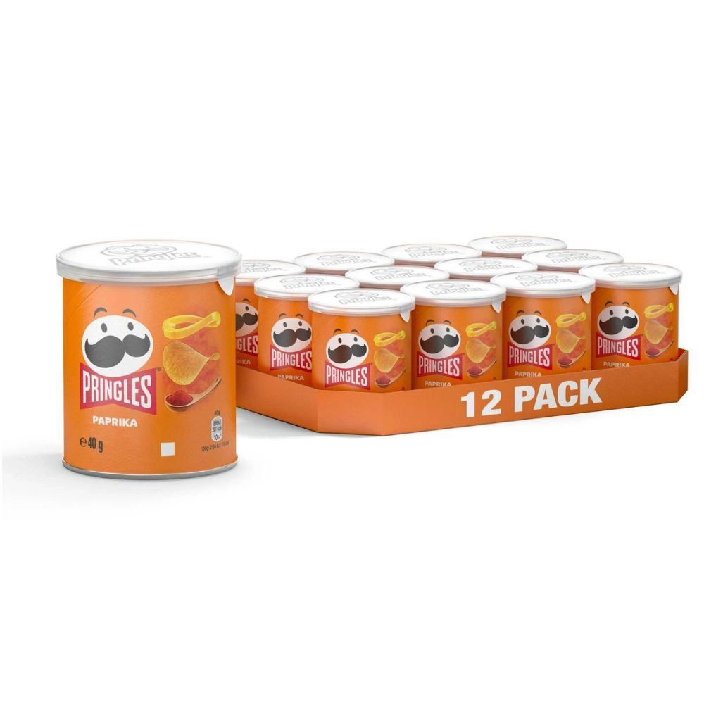 Pringles - Patatine gusto Paprika 40 gr confezione da 12 pezzi