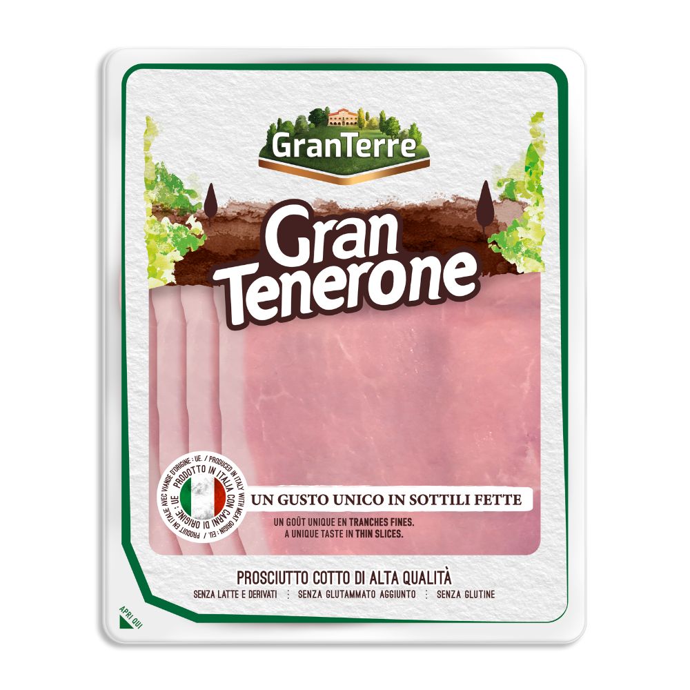 Gran Terre - Gran Tenerone prosciutto cotto a fette 500gr