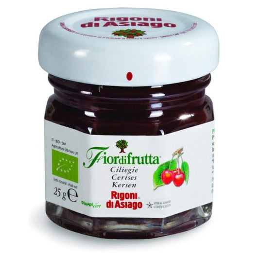 Rigoni di Asiago - Confettura alla Ciliegia BIO in vetro - 24 vasetti da 25gr