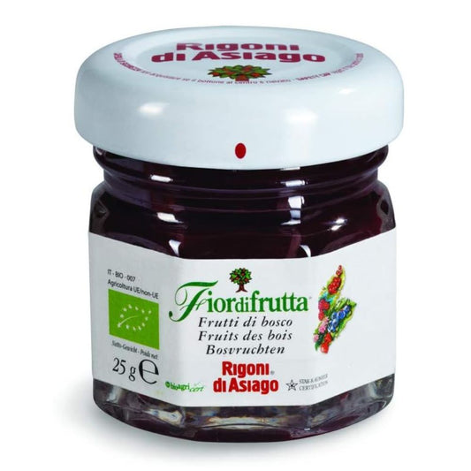 Rigoni di Asiago - Confettura ai Frutti di bosco BIO in vetro - 24 vasetti da 25gr