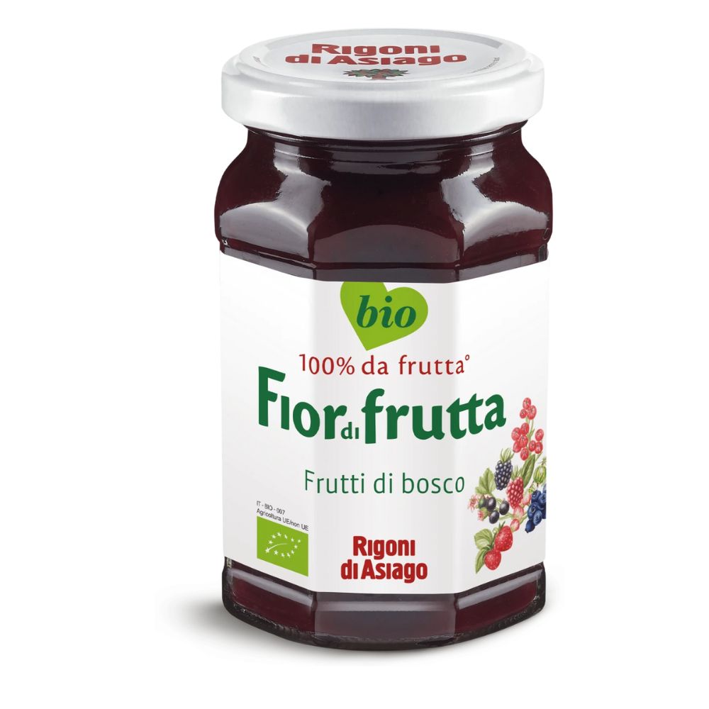 Rigoni di Asiago - Confettura Frutti di Bosco BIO 800 gr confezione da 6 pezzi