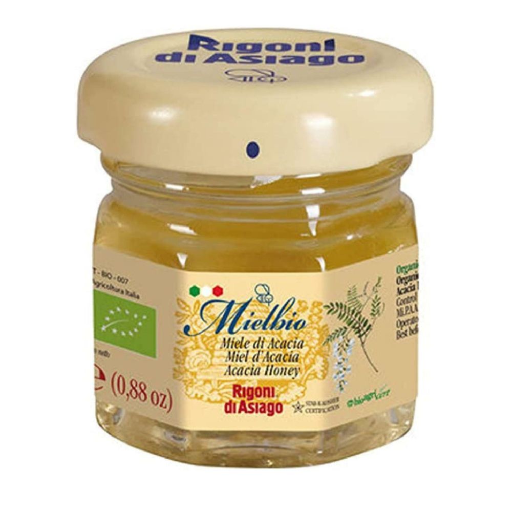 Rigoni di Asiago - Miele fiori di acacia BIO in vetro - 24 vasetti da 25gr