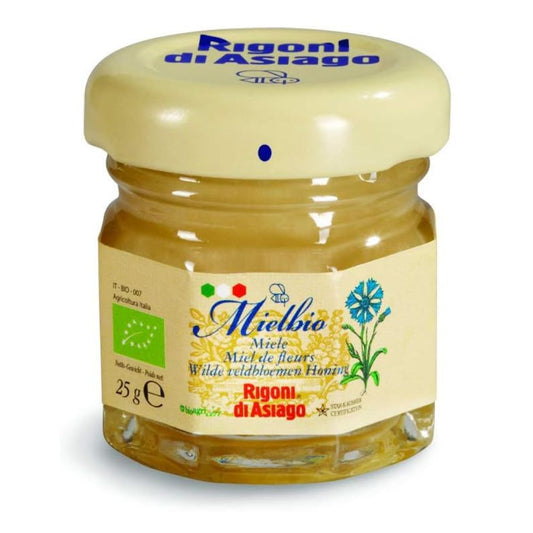 Rigoni di Asiago - Miele fiori di campo BIO in vetro - 24 vasetti da 25gr