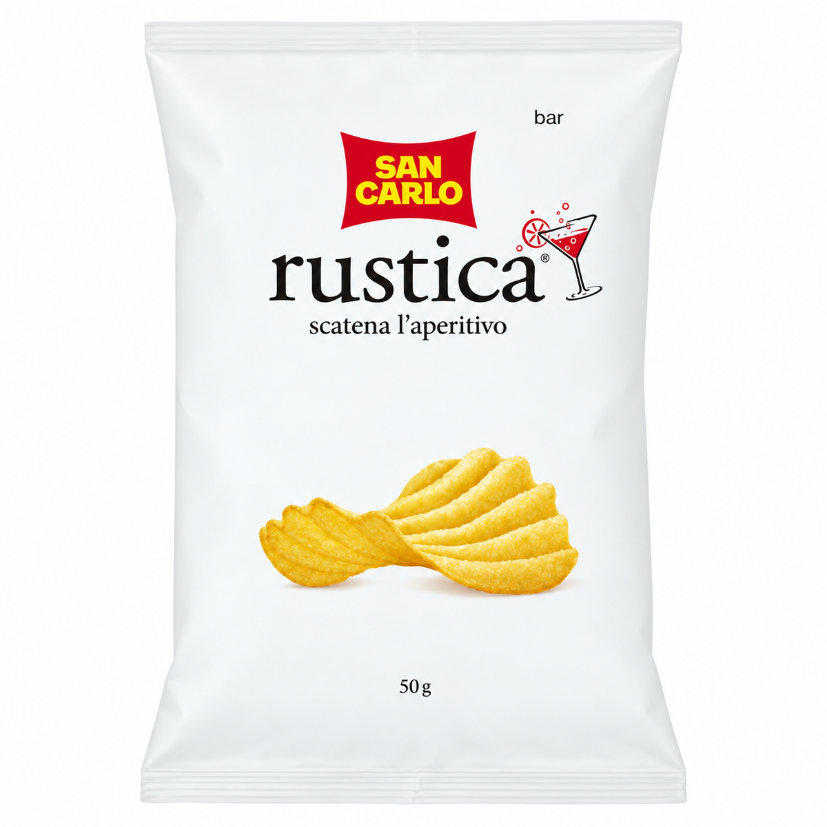 San Carlo - Patatine rustica 50gr confezione da 20 pezzi