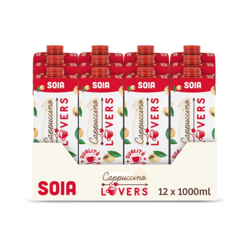 Lovers - Bevanda UHT a base di soia 1lt per 12 confezioni