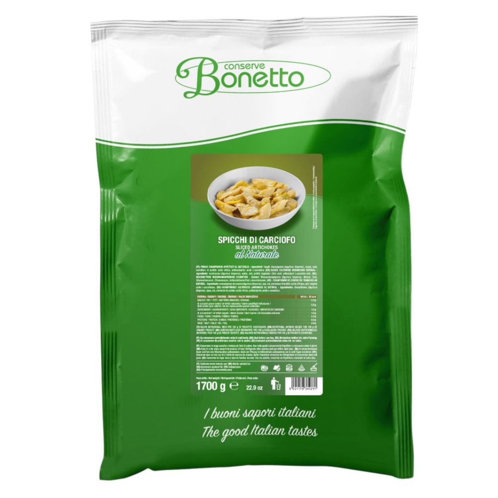 Conserve Bonetto - Spicchi di Carciofo al Naturale 1,7 kg