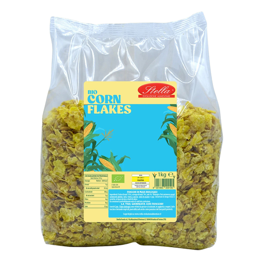 Stella Bio - Corn Flakes biologici 1kg confezione da 4 pezzi
