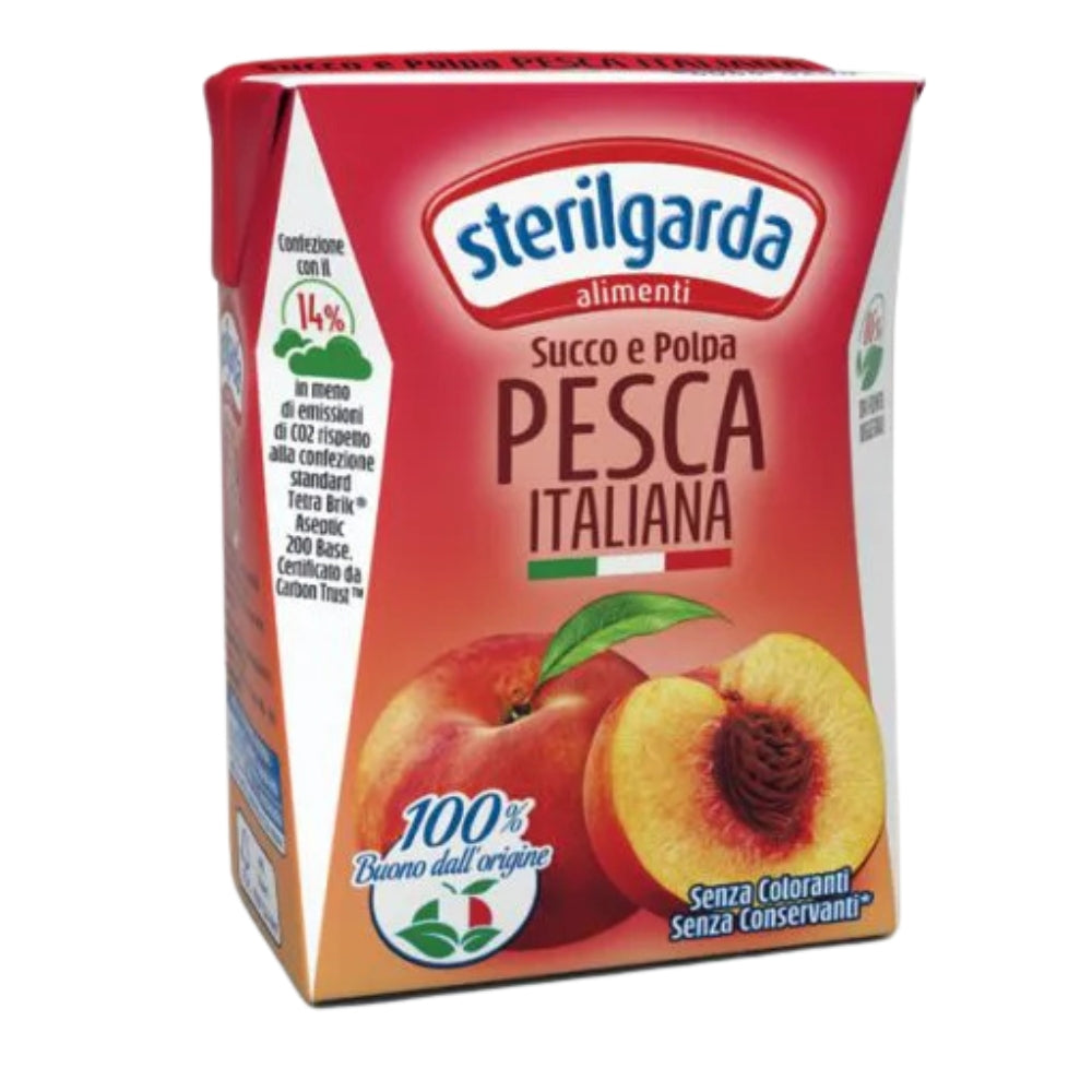 Sterilgarda - Succo Pesca in brick 200ml confezione da 24 pezzi