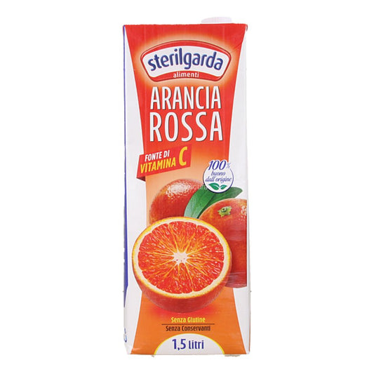 Sterilgarda - Succo Arancia Rossa in brick con tappo 1,5L confezione da 8 pezzi