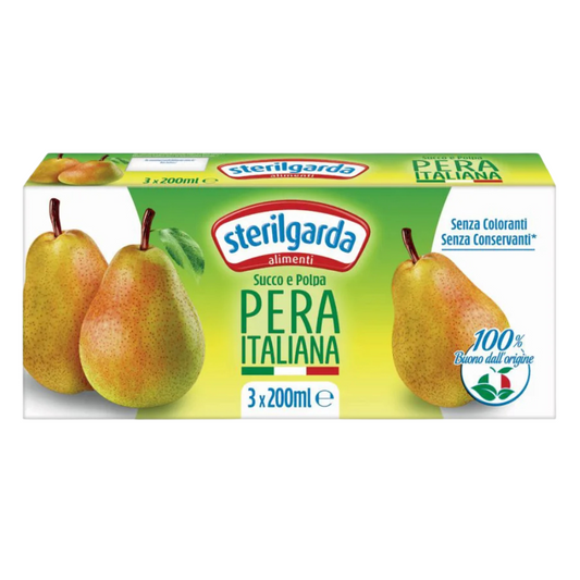 Sterilgarda - Succo Pera in brick 200ml confezione da 24 pezzi