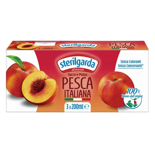 Sterilgarda - Succo Pesca in brick 200ml confezione da 24 pezzi