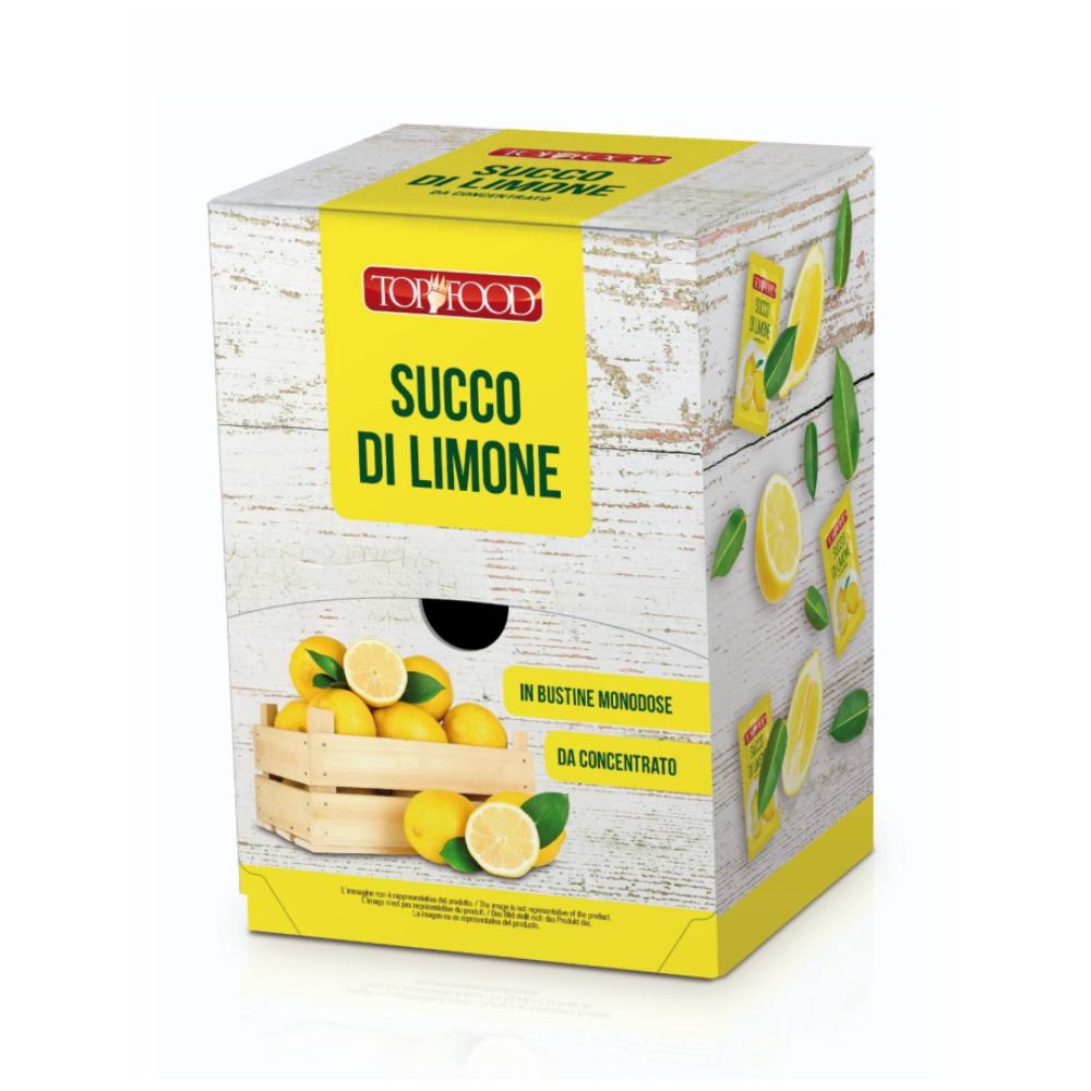 Top Food - Succo di limone confezione da 300 bustine da 5ml