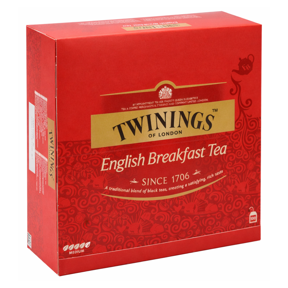 Twinings - Tè nero classico English Tea Breakfast 100 filtri