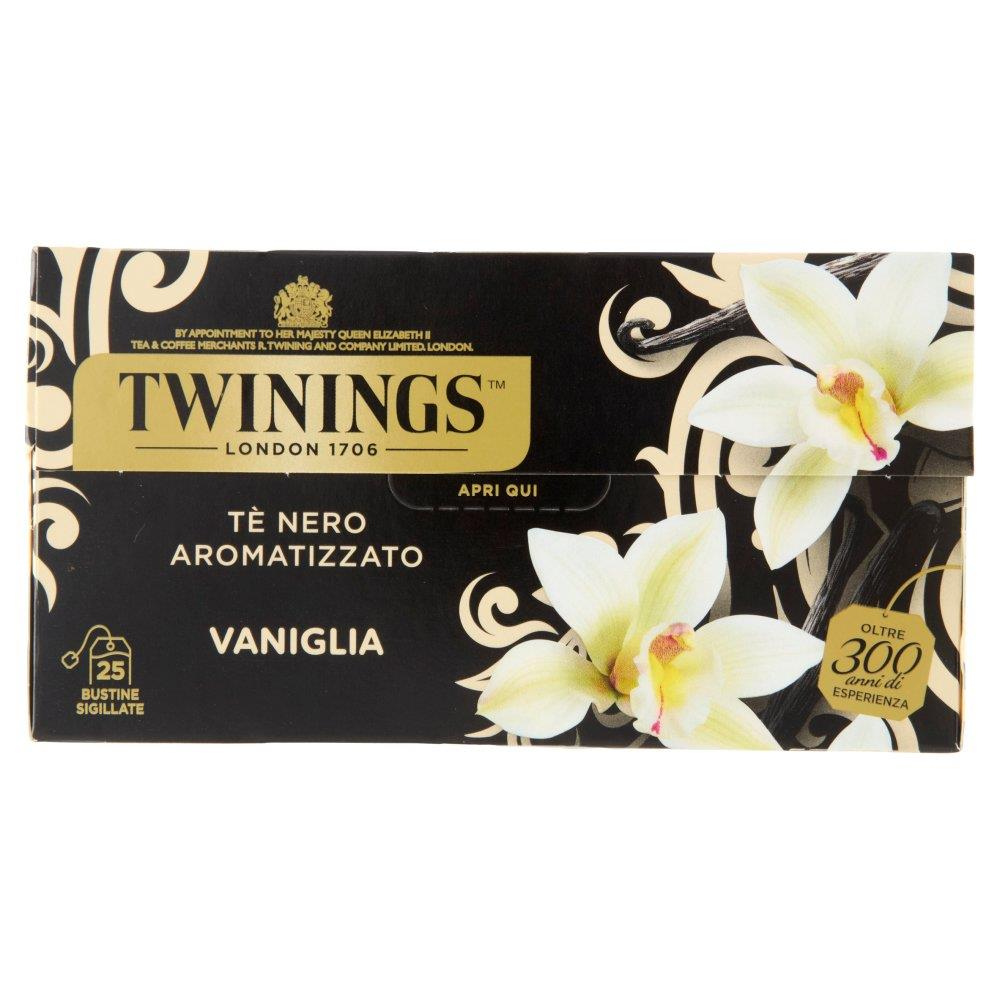 Twinings - Tè nero alla vaniglia 25 bustine