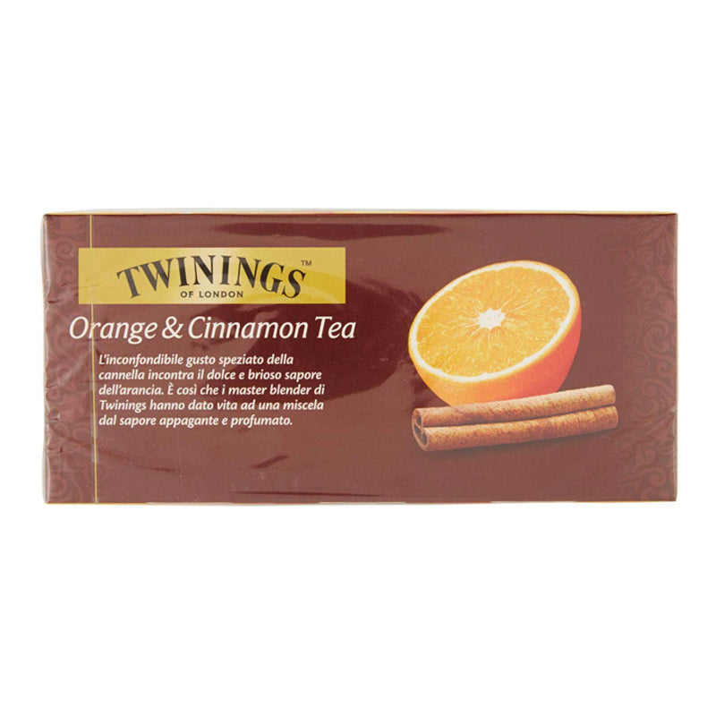 Twinings - Tè nero aromatizzato alla cannella e arancia 25 bustine