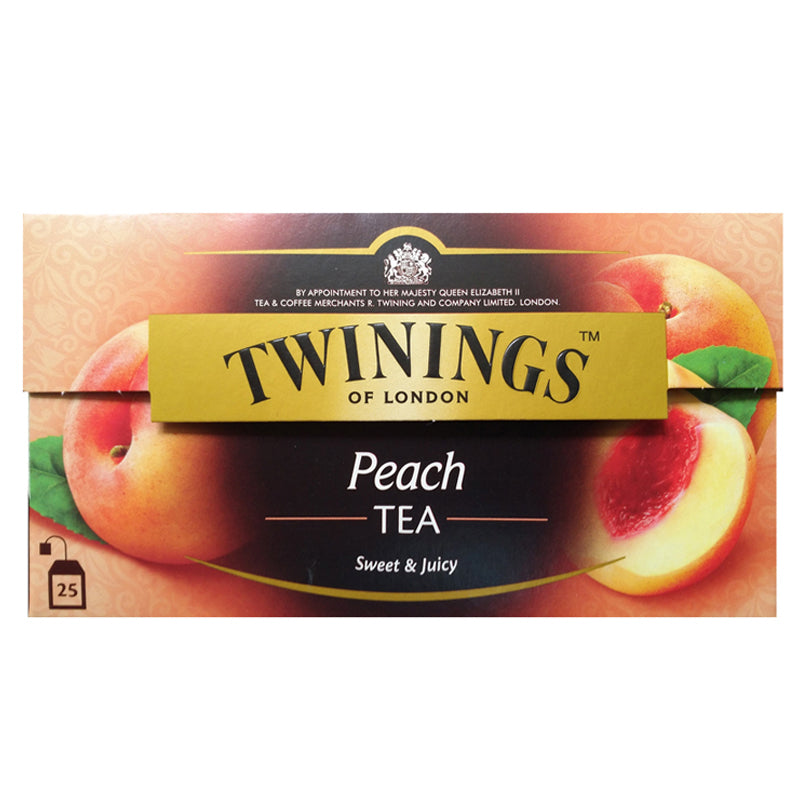 Twinings - Tè nero aromatizzato alla pesca 25 bustine