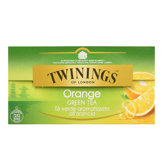 Twinings - Tè verde aromatizzato all'arancia 25 bustine