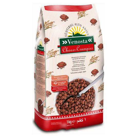 Venosta - Choco Crumpies delizioso e croccante riso soffiato al cacao 6 confezioni da 1kg
